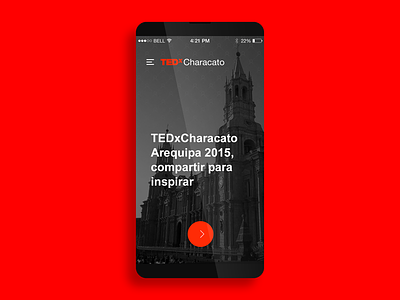 TEDx Arequipa 2015 / Mobile Concept android arequipa design mobile perú red tedx ui