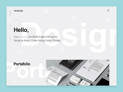 Personal Portfolio | Preview design portfolio ui web