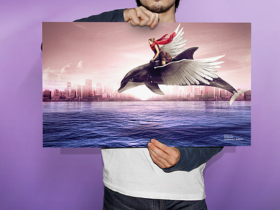 Delfin Volador delfin design graphic
