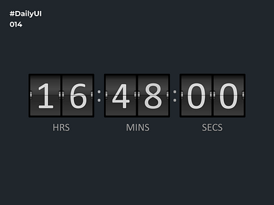 #DailyUI #014 : Countdown Timer