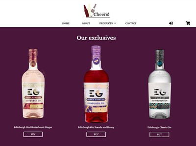 Cheers! Online Drinks Service design landing page ui uidesign ux web