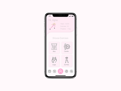 FitDay Mobile App Mockup Profile Page adobexd app avatar design fitness fitness app illustration mobile app mobile app design mobile ui navigation bar pastel pixel perfect profile page status svg ui uidesign ux vector