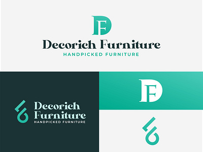 Decorich Furniture is a retail outlet furniture showroom. graphic design illustration logo text effects typography