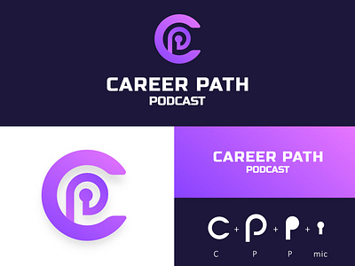 Career Path Podcast Creative Logo Design branding design graphic design illustration logo text effects typography vector