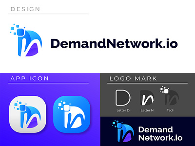 Modern Creative DN logo Design branding designer graphic design graphics illustrator logo technology vector