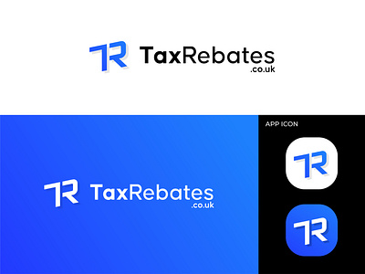 Modern TR Logo app branding creative design graphic design icon logo modern services tax trending trlogo vector