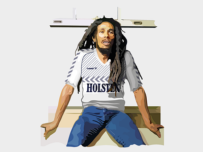 Digital Illustrations adobe illustrator bob marley football illustration tottenham