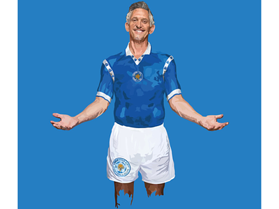 Digital Illustration adobe illustrator celebrity england football foxes illustration leicester portrait presenter tv vector