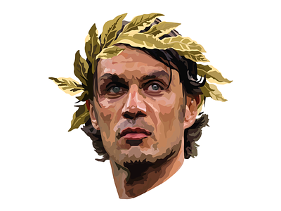 Digital Illustration acmilan adobe illustrator captain colour figures football illustration italy portrait vector