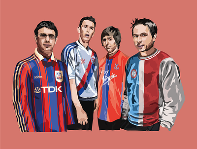 Digital Illustration actor adobe illustrator england football friends illustration premier league the inbetweeners vector