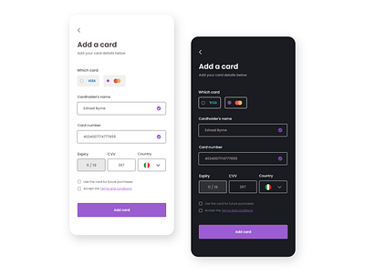 Credit card checkout form card checkout design form minimal payment method ui uidesign ux uxdesign vector web