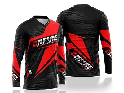 Long Sleeve Jersey Design for Motocross – Onfire 10 apparel clothes clothing design fashion fashion design fashiondesigner graphic design jersey jersey design motocross mx racing stock design