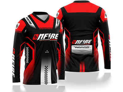 Long Sleeve Jersey Design for Motocross – Onfire 16 apparel clothes clothing design designer fashion fashion design graphic design jersey jersey design mx print racing sublimation