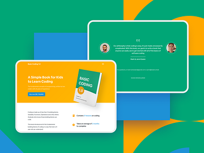 Landing Page for a Book