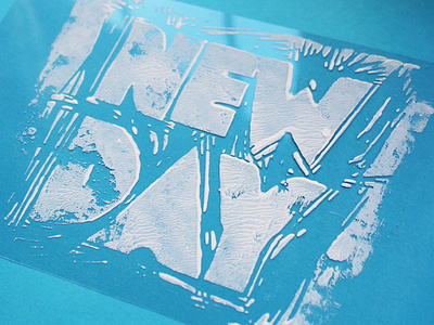 New Day Linoprint