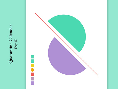 Quarantine Calendar 13 art design flat geometic geometry icon illustration illustrator minimal vector