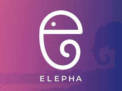 'Elepha' logo abstract logo branding design icon illustration logo typography vector