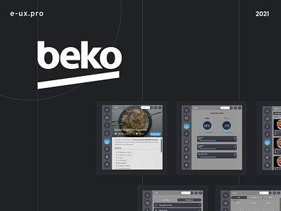 Beko - functional and intuitive refrigerator! design design system display interface ui ux