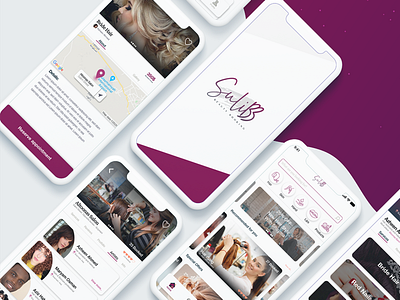 SuliBB Beauty Booking app adobe xd app artist beauty app beauty product booking face feed foundation hair interactive lips makeup skin ui ux