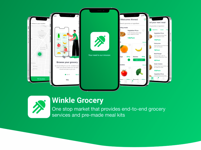 Winkle Grocery! by Ahmed Alkheerow on Dribbble