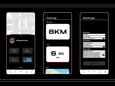 Tempo Running App 2. android design iphone logo mobile mobileui mobileux ui uimobile uiux ux uxui vector web website