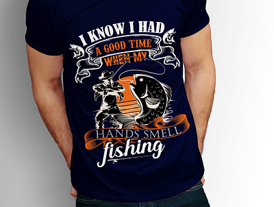 6 fish fisherman fishing t shirt graphic design logo design tshirtdesign