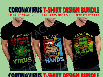 Coronavairus T shirt design bundule coronavirus design graphic illustrator medical t shirts