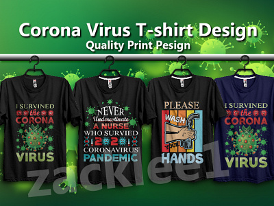 corona virus T-Shirts Design corona virus graphic design illustrator medical