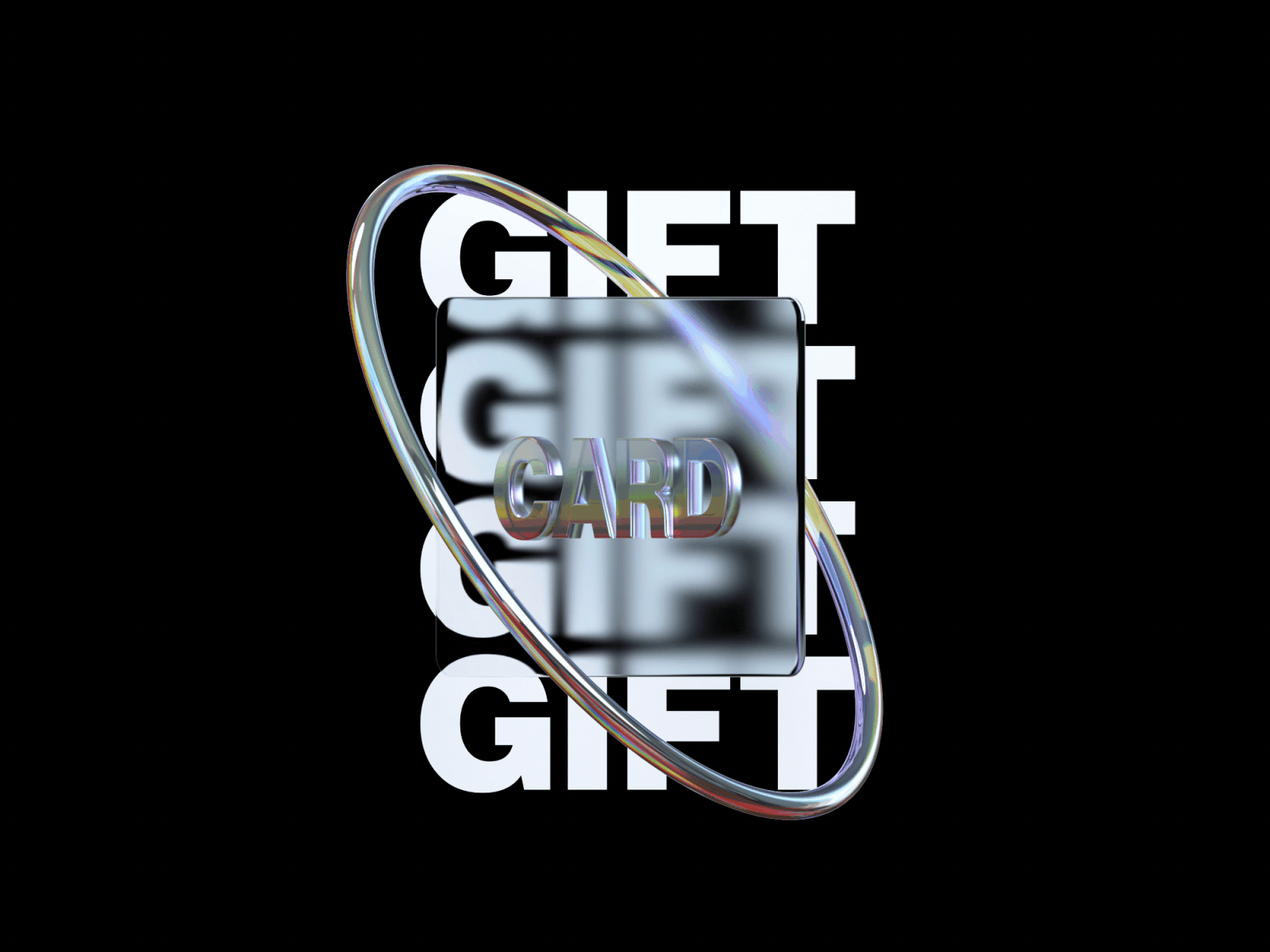 Gift Card animation UCRAFT 3d animation cinema4d design glass graphic design motion graohics motion graphics redshift