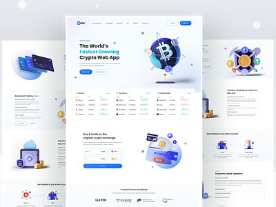 NEFA - Cryptocurrency Exchange Website binance bitcoin clean crypto crypto wallet cryptocurrency design exchange finance nft trading ui ui design uiux ux uxdesign web