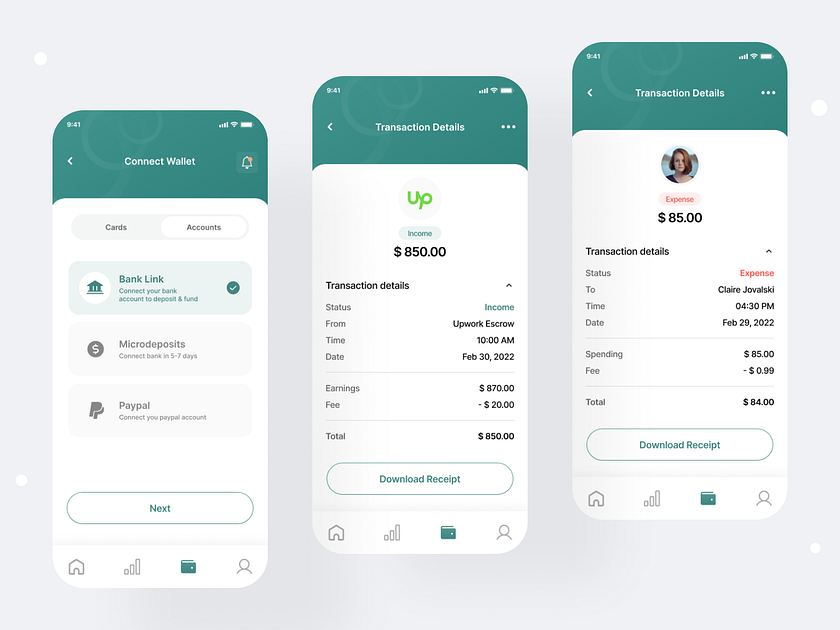 Expense & Income Manager by Irvan Moses for Peddium on Dribbble