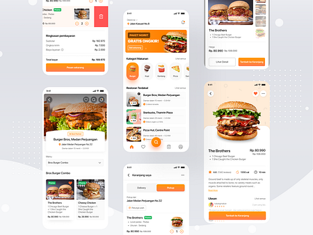 Food Delivery App by Irvan Moses for Pelorous on Dribbble