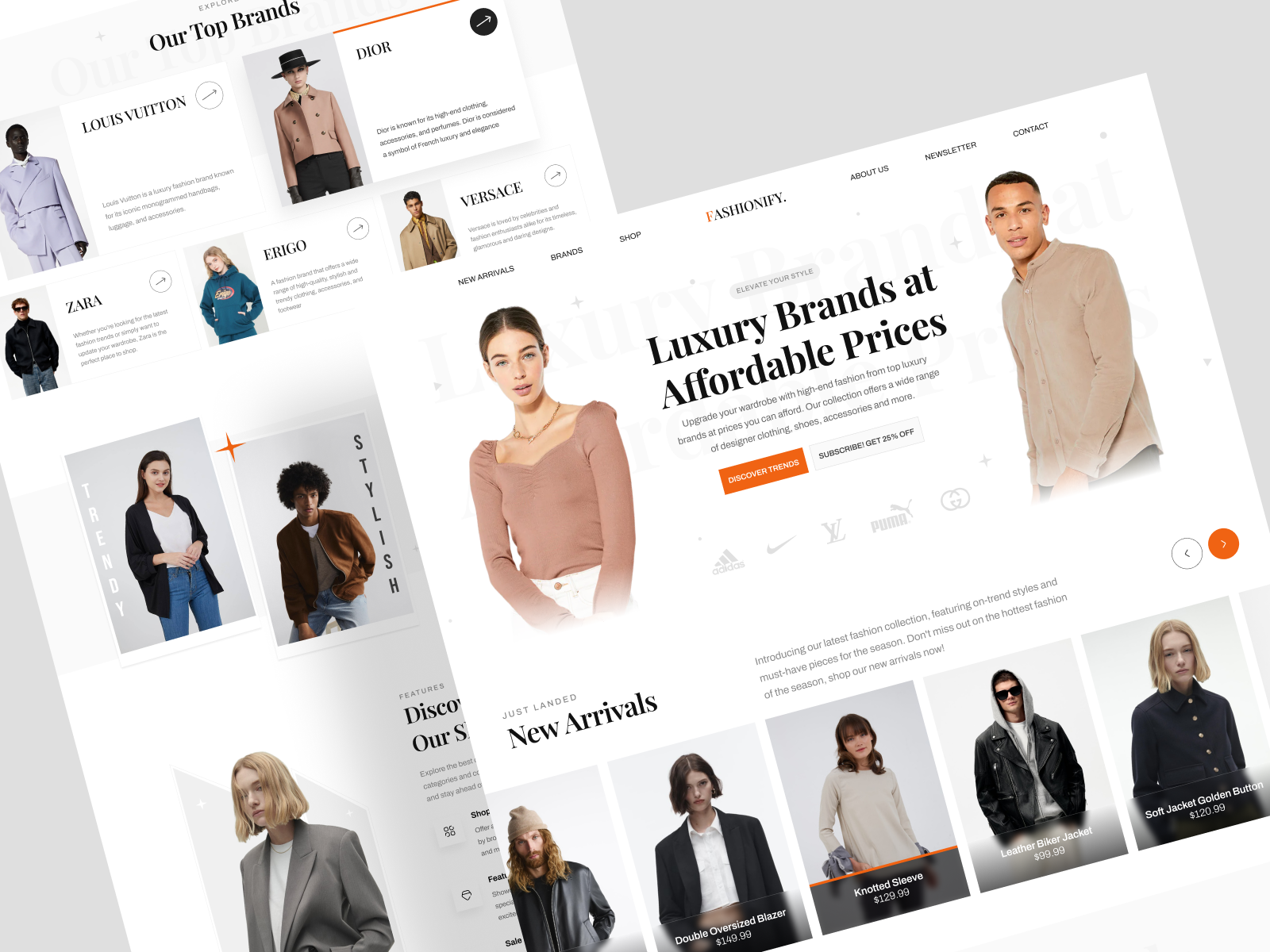 Fashion Landing Page by Irvan Moses for Hatypo Studio on Dribbble