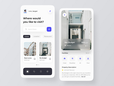 Travel App Design branding design minimalist mobile mobile app mobile app design mobile design mobile ui simple clean interface travel travel app ui