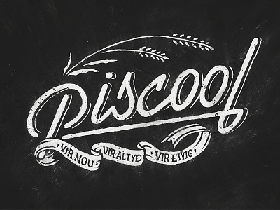 Piscool cool handfont typography