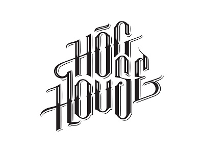Hog House beer craft handfont illustration logo packaging design typography