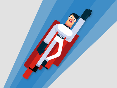 Superhero Illustration app design best design icon illustration of superhero ui ux vector version yourself