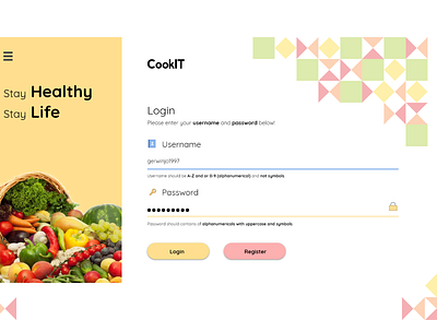 Day 2 | Healthy Login Boards app branding healthy ui web