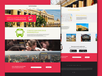 Ruta Cayena Desktop flat ui ux web