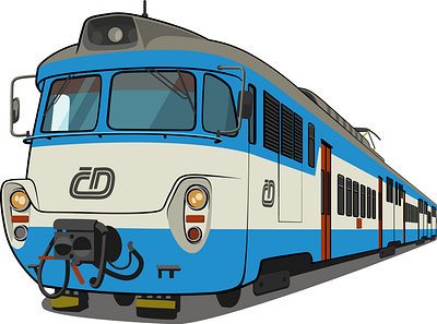 Vector train digital illustration illustration vector illustration