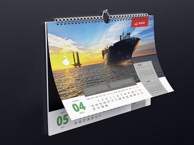 Calendar design for Belarusion Oil Company
