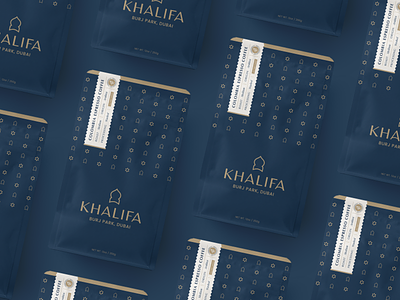 Khalifa Coffee Packaging Part 1 box branding coffee design label luxury minimalist packaging pouch premium product label