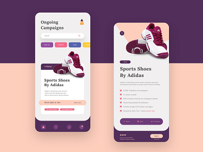 UI Design For Influencer Marketing Campaign Management