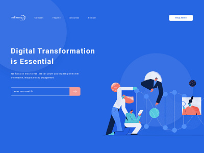 Website UI Design For A Digital Transformation Company