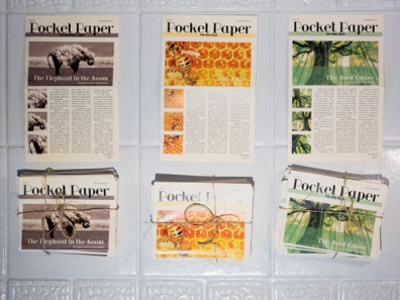 Pocket Papers design editorial editorial design graphic design illustration newsprint print design prints vector