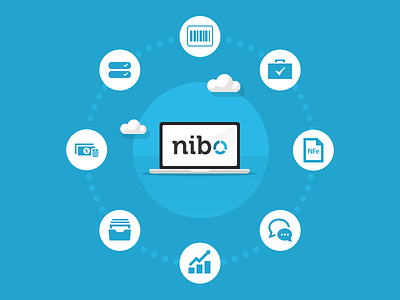 Nibo Features accountant blue cloud features finances icons nibo