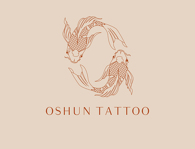 Oshun Tattoo Studio branding design flat illustration illustrator logo minimal tattoo