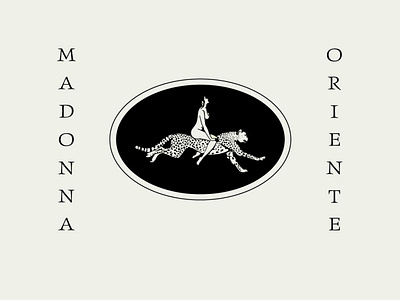 Madonna Oriente logo brand identity branding folklore jewelry jewelry design jewelry logo jewelry shop leopard minimal print print design vintage