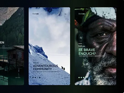 Horizon - Extreme Tourism App UI app app design design mobile mobile app mobile app design mobile application mobile ui mobile ui design mobileui mobileuidesign uidesign ui uidesign ux uxdesign