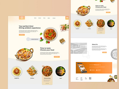 Modern Restaurant Webdesign design uidesign webdesign